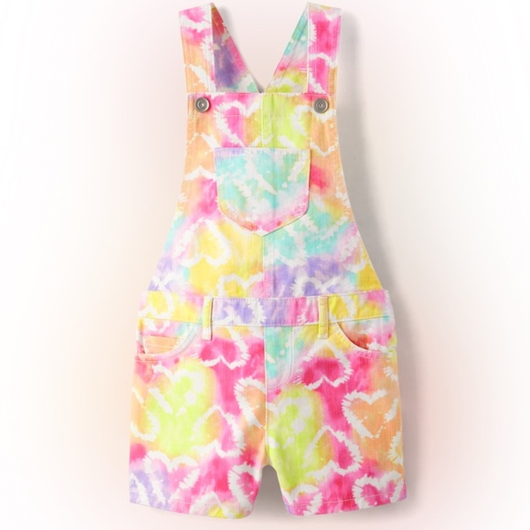 Children’s Place Colorful Tie-Dye Kids Overalls - Picture 1 of 4